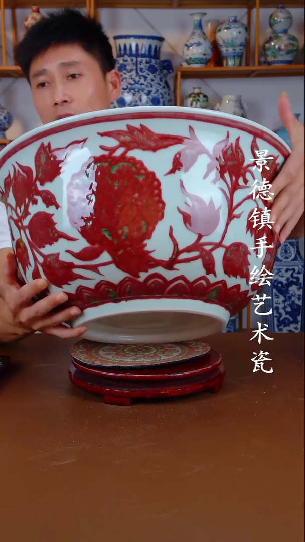 现代景德镇手工手绘陶瓷摆件82