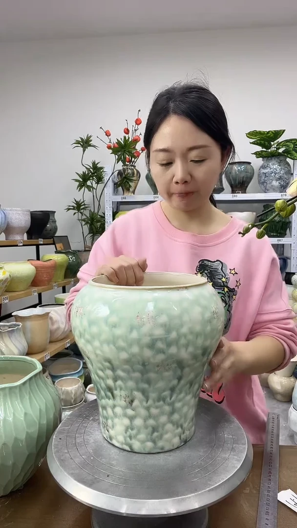 11.20陶瓷花盆直播链接高.    24  口17