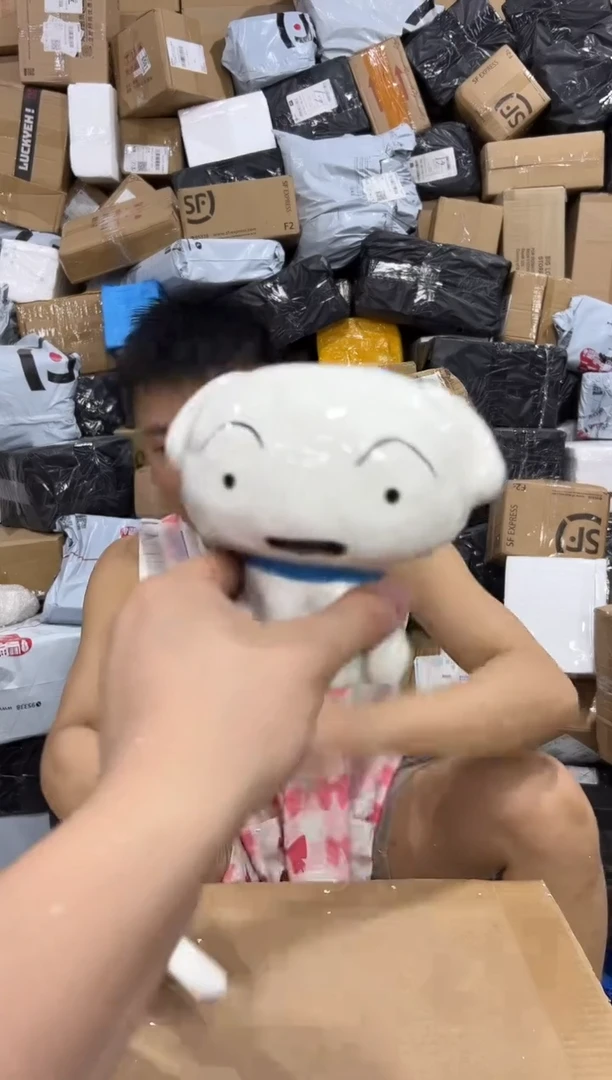 瓷片小白存钱罐