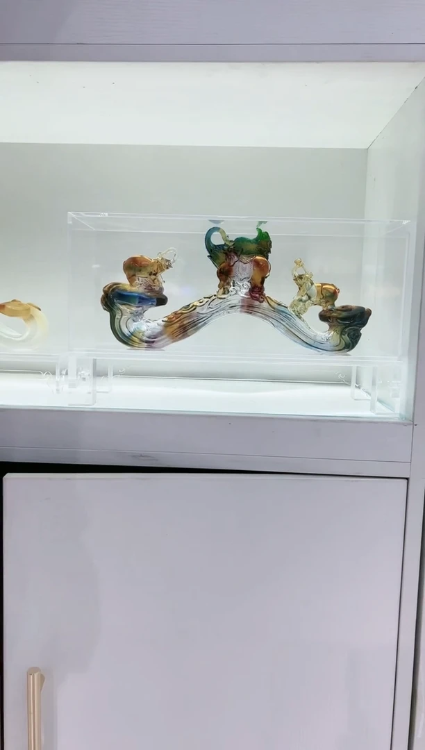 【闪购商品】茶宠古法琉璃三象如意