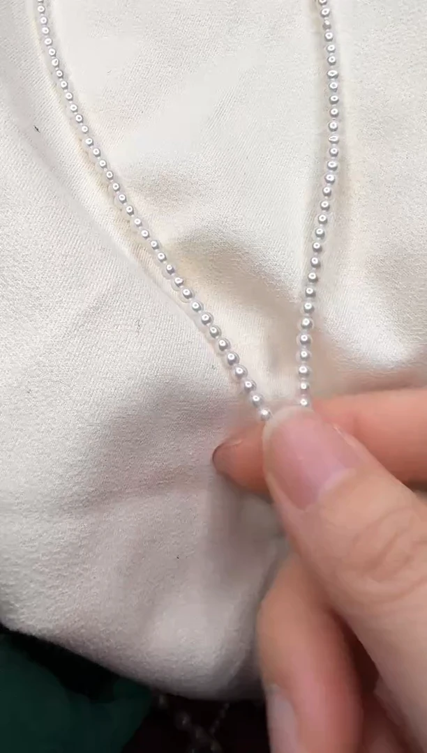 【闪购商品】淡水珍珠颈饰银S925镶嵌定向2单90连拍