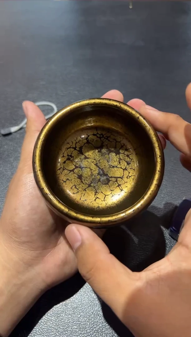 【闪购商品】茶盏8@建窑建盏黄美金