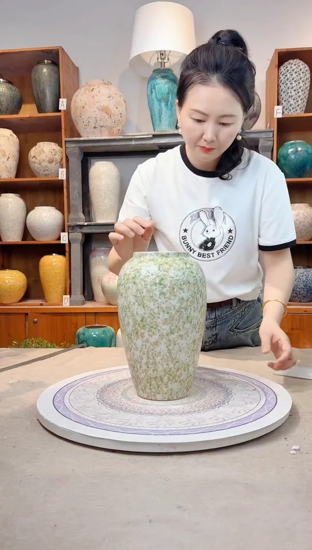 瓶陶瓷花瓶  春意盎然 中号 正品