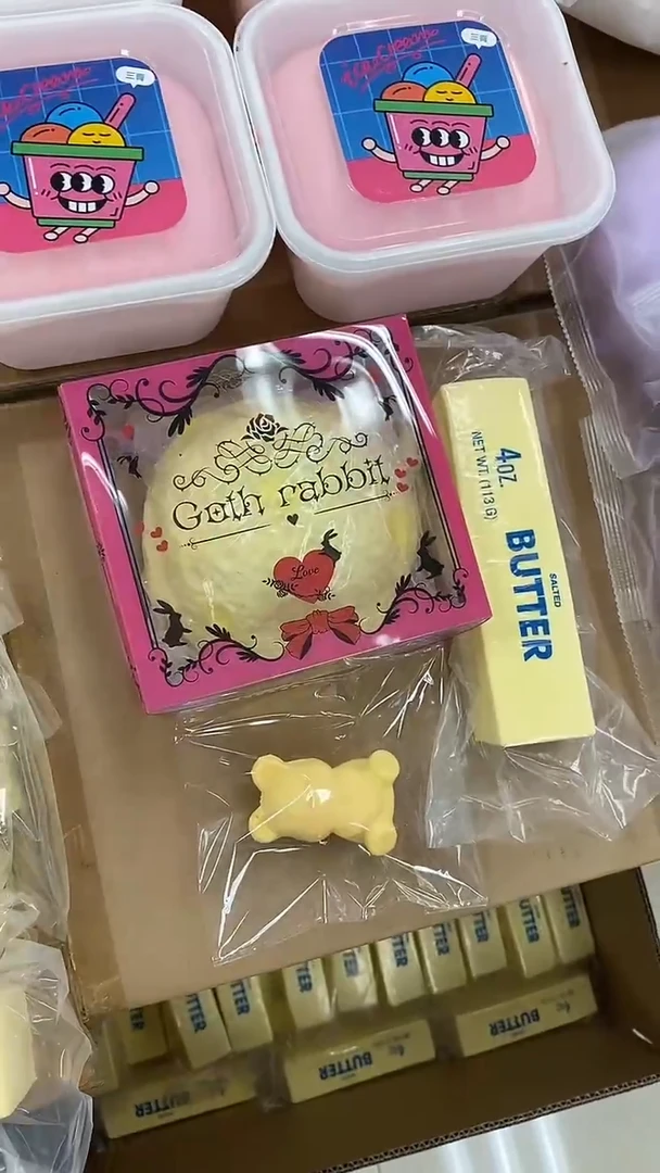 星球兔+黄油条+黄小熊，默认瑕疵无售后