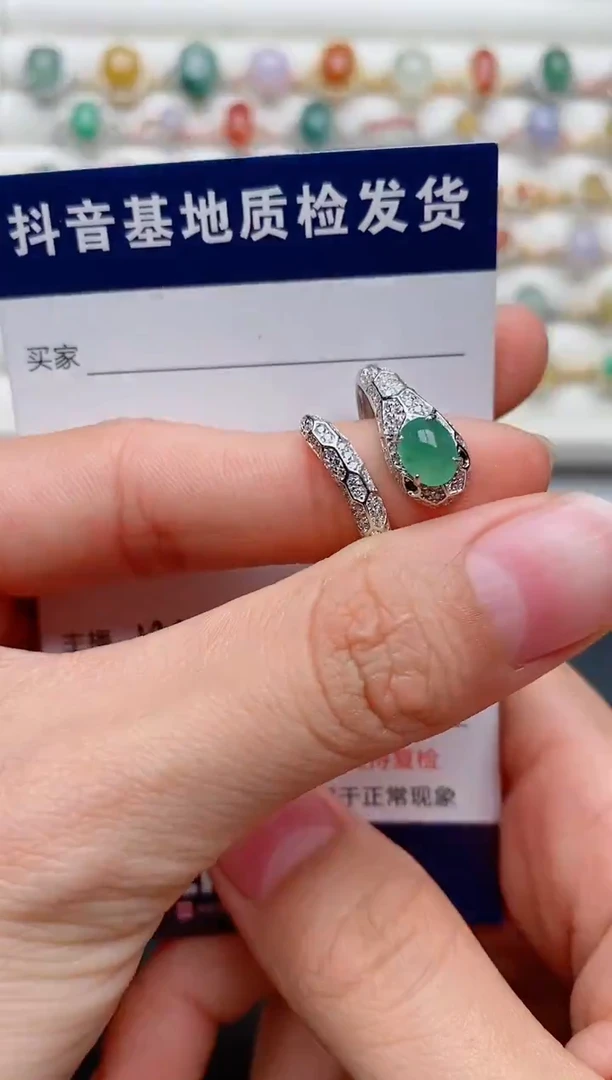 【闪购商品】翡翠戒指银S925镶嵌...........