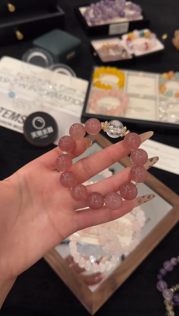 合金手链水晶草莓晶x3478