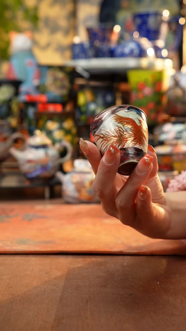 瓷片景德镇手工手绘827