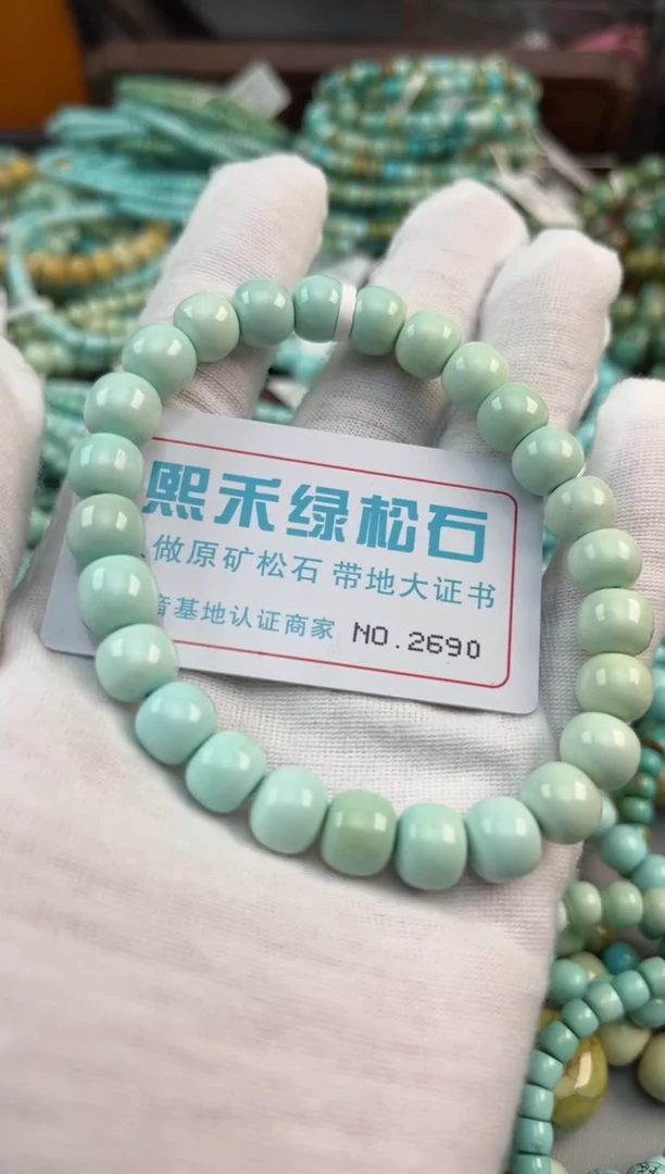 未镶嵌绿松石松石2690