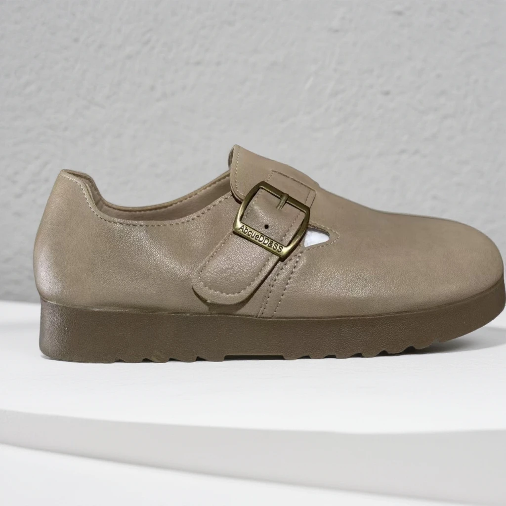 B25-P18厚底博肯外穿2025新款春秋季时尚包头鞋