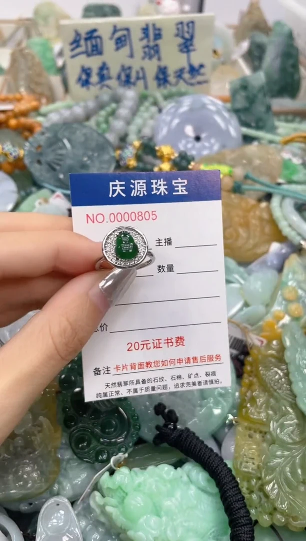 未镶嵌挂件翡翠040