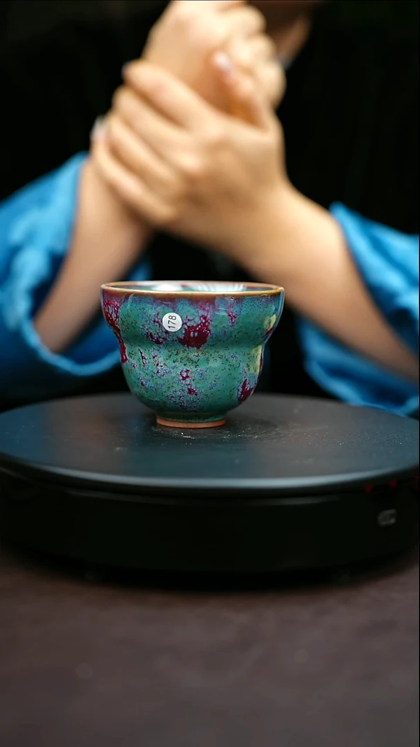 178#原矿钧瓷炉钧釉福禄杯