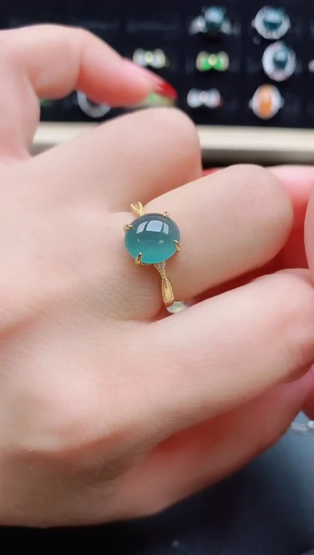 【闪购商品】翡翠戒指银S925镶嵌1212