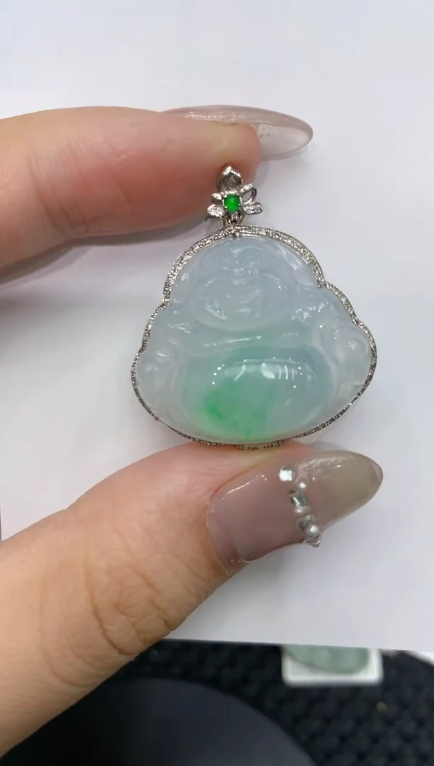 【闪购商品】翡翠颈饰18K金镶嵌222222222