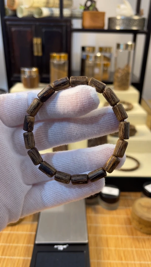 手串沉香文莱 直筒 9分 4.6g lc0023