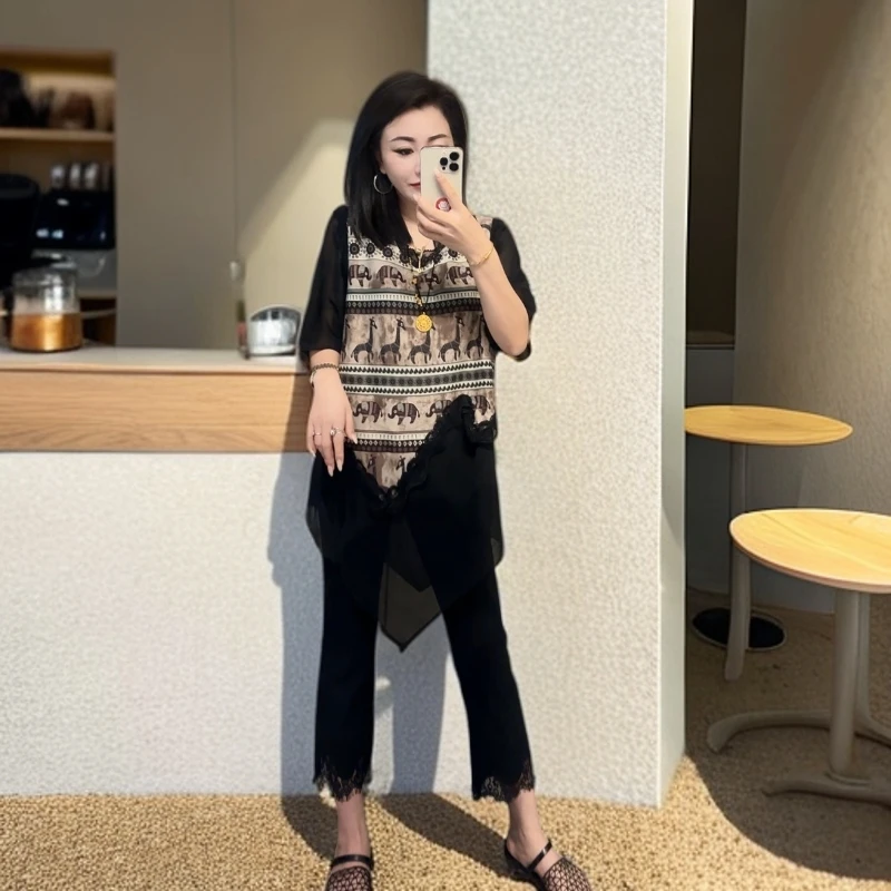 小马小象假两件（衣长70左右 胸围120左右）显瘦气质洋气时尚休闲