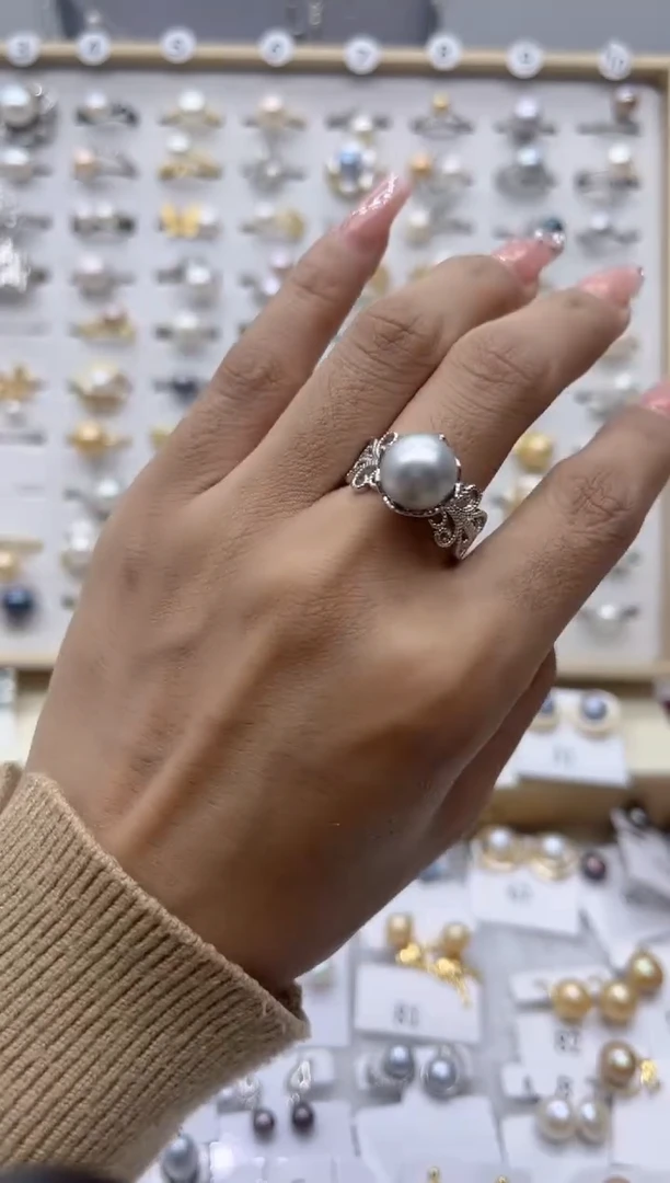 【闪购商品】淡水珍珠戒指合金58