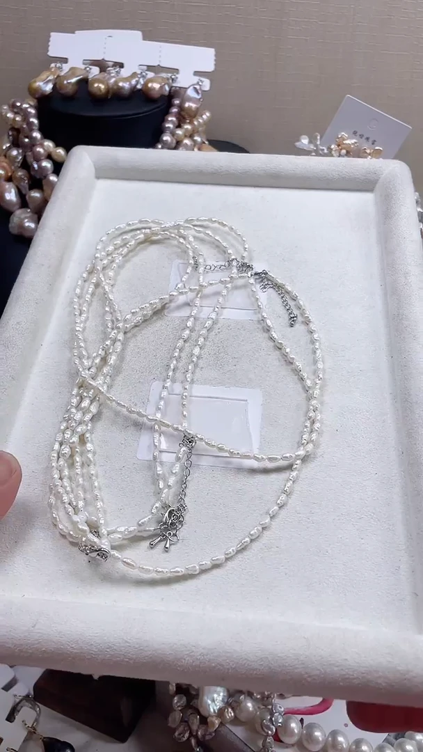 未镶嵌项链淡水珍珠【纯恬饰品】（多样性发货发一）