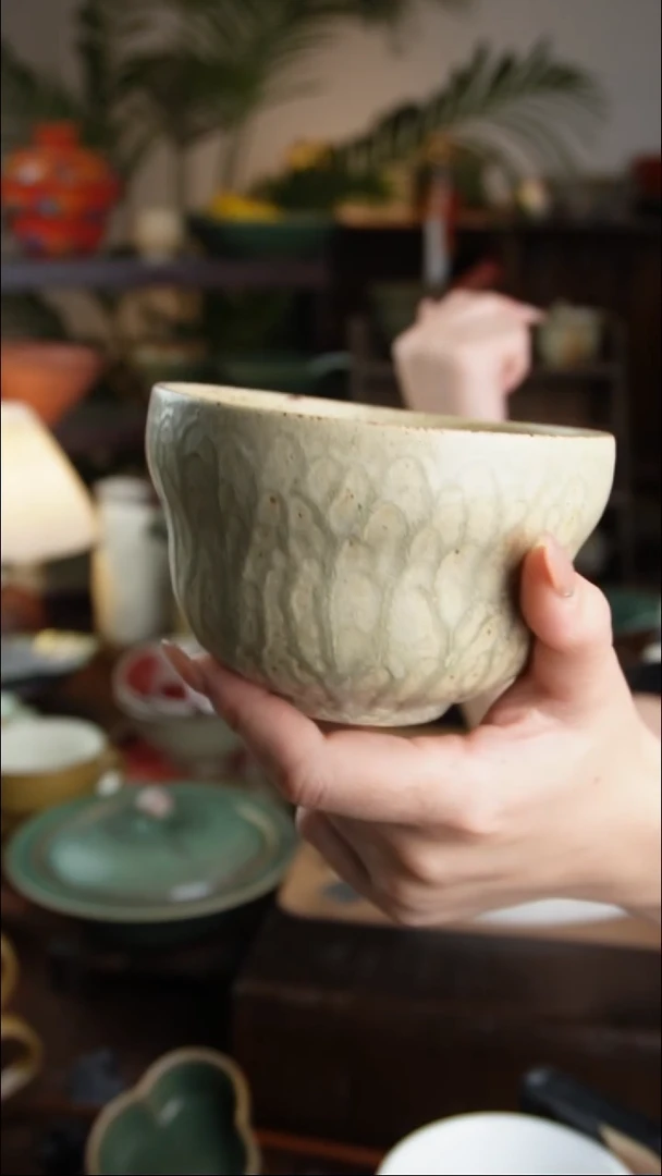 碗微瑕景德镇手工高温餐具