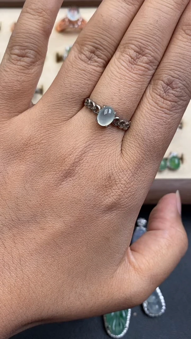 银S925镶嵌定制翡翠4857967