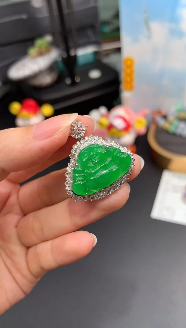 定制翡翠18K金镶嵌模式推广期48小时鉴赏期