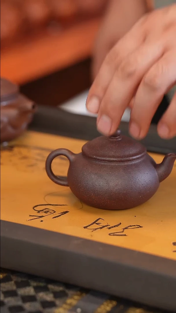 茶壶紫砂原矿手工制作