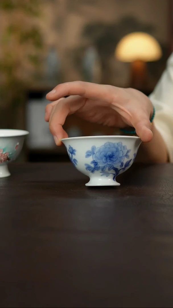 杯景德镇陶瓷杯碗柴烧多人