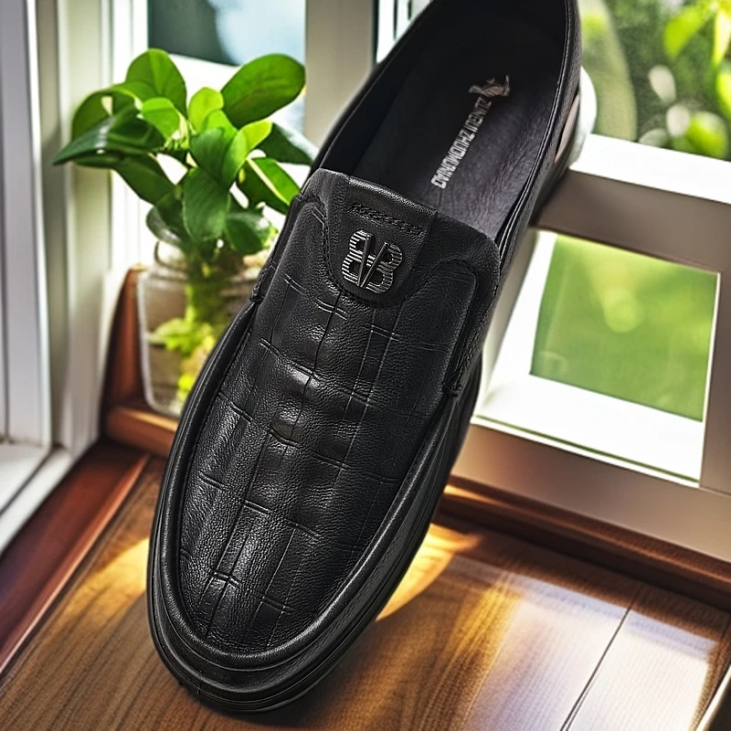 男士皮鞋，头层牛皮，透气不湿脚柔软舒适