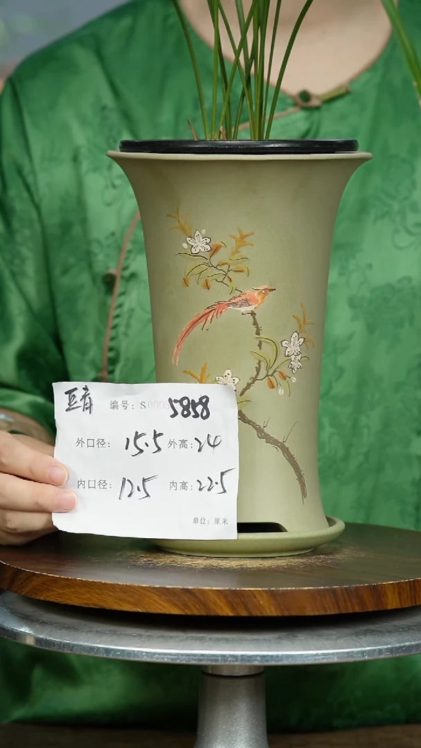 紫砂花盆5858+Z 紫砂花盆紫砂