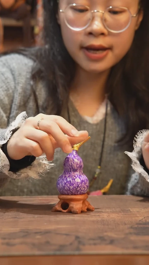 【闪购商品】544号-大漆飘漆小葫芦脖挂