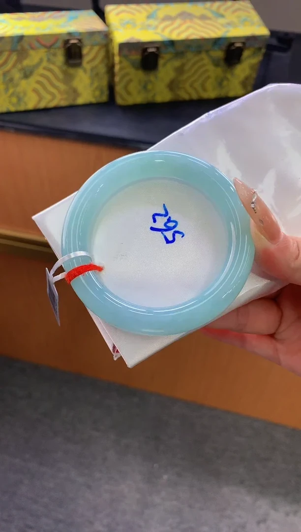 未镶嵌手镯翡翠-F108-圆条56.3