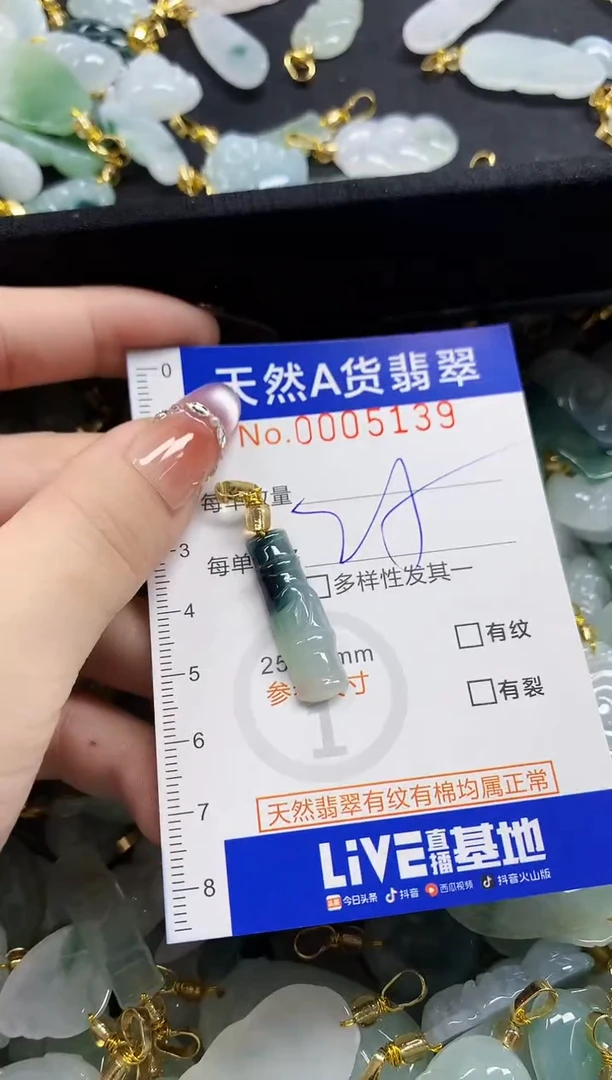 颈饰未镶嵌翡翠天然A货翡翠