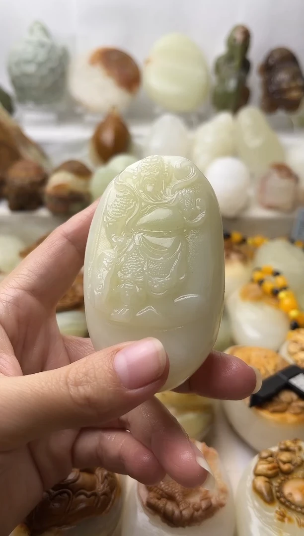 石材古青石棉纹正常不退换关公