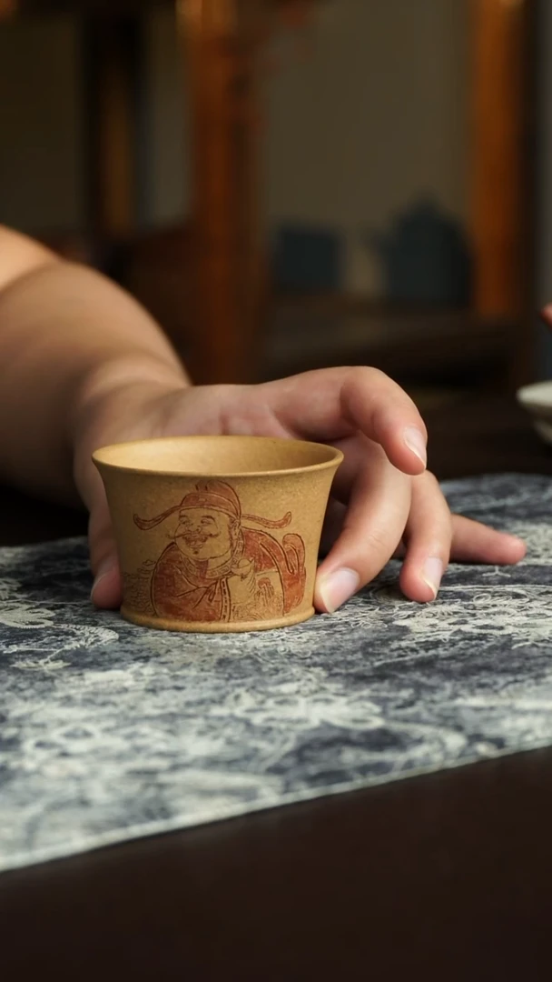 茶杯紫砂63号宜兴紫砂原矿作品