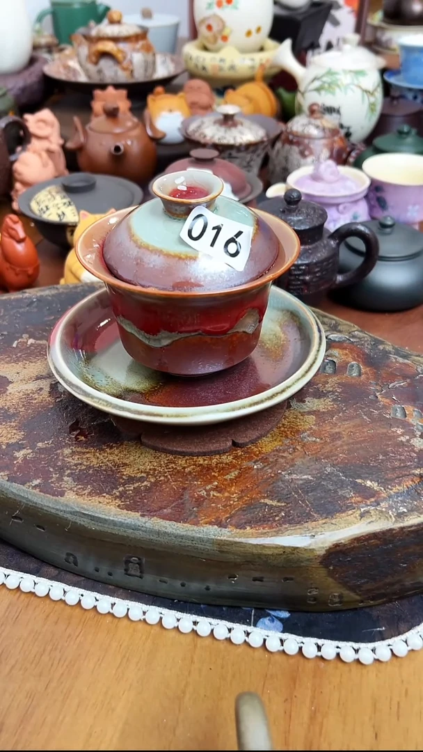 【茶瓷物语】壶承+盖碗016