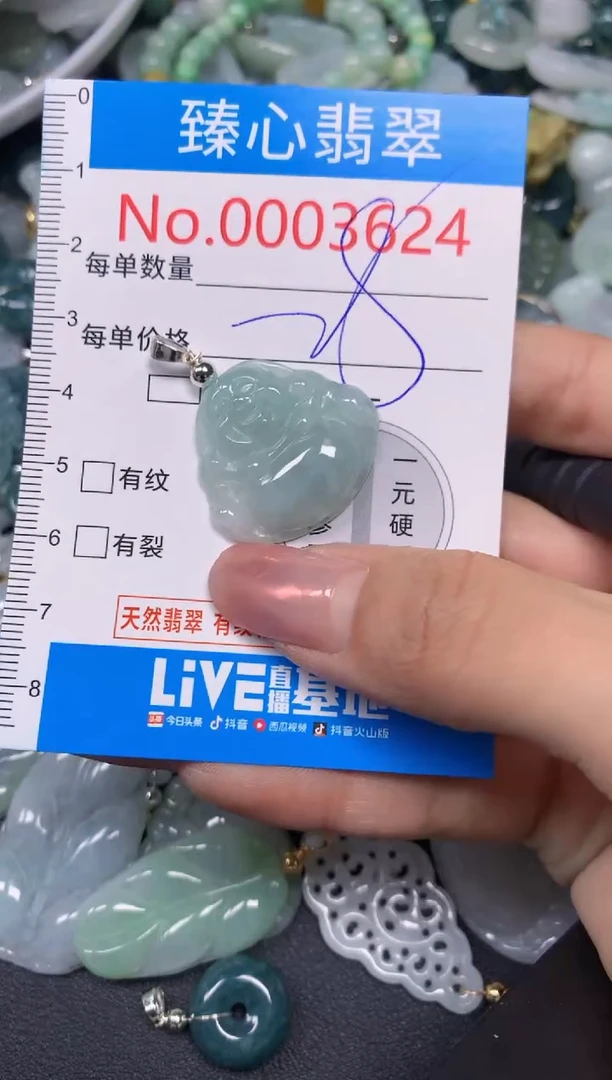 【闪购商品】翡翠颈饰未镶嵌含绳0003624