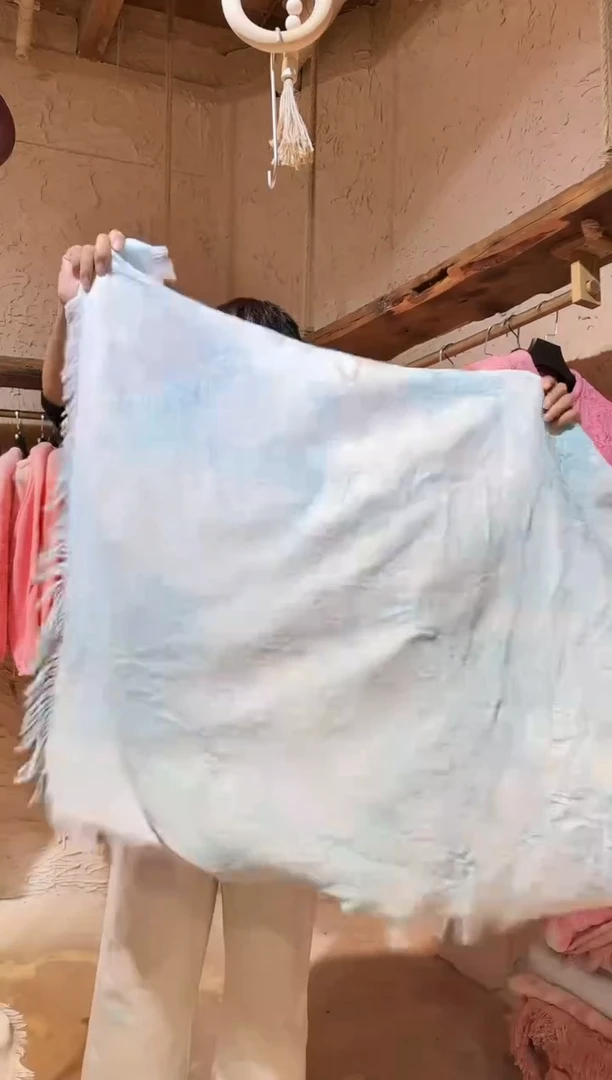 蓝90X90沙发巾1111111111