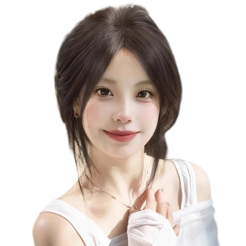 福利品全真人发丝，补发片，真人发