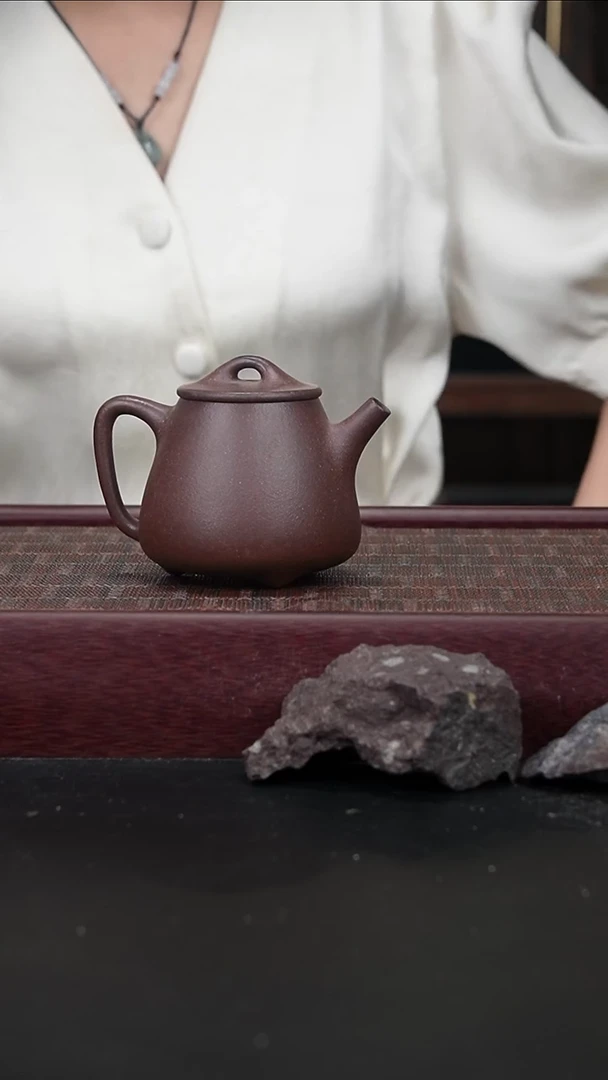茶壶紫砂yz桃花泥 高瓢200cc