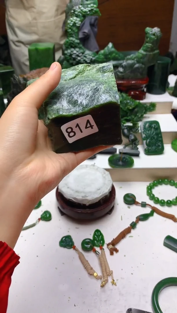 未镶嵌和田玉珠宝半成品1