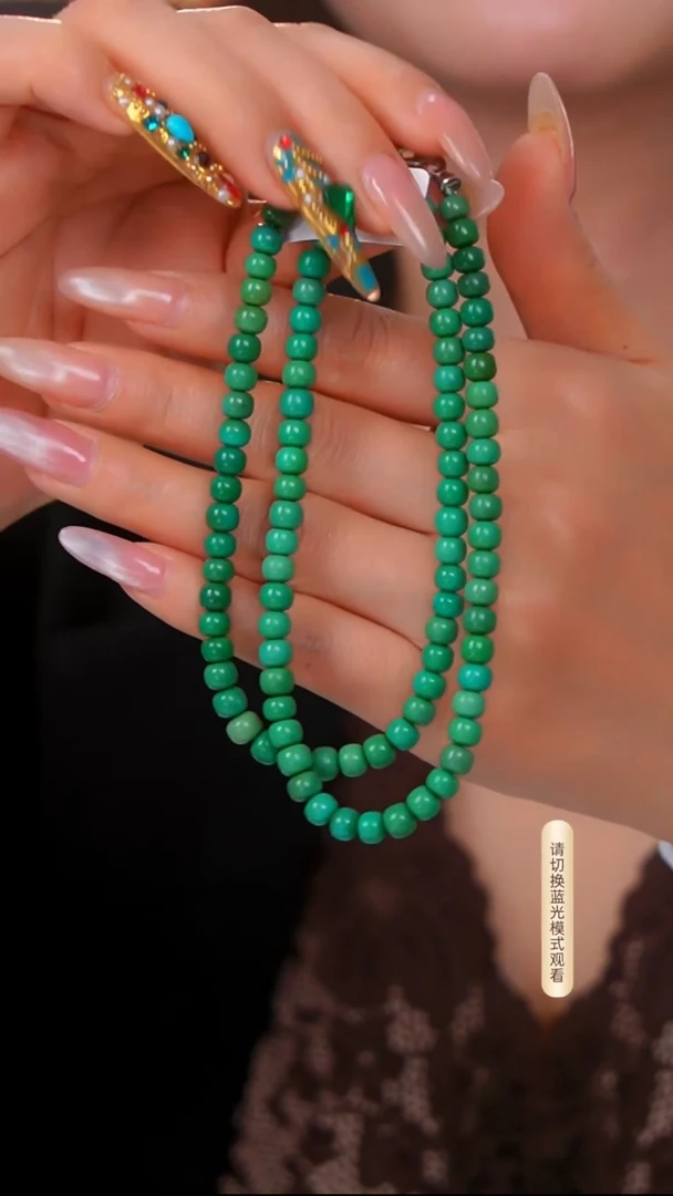 银S925镶嵌绿松石项链多样性发货一件