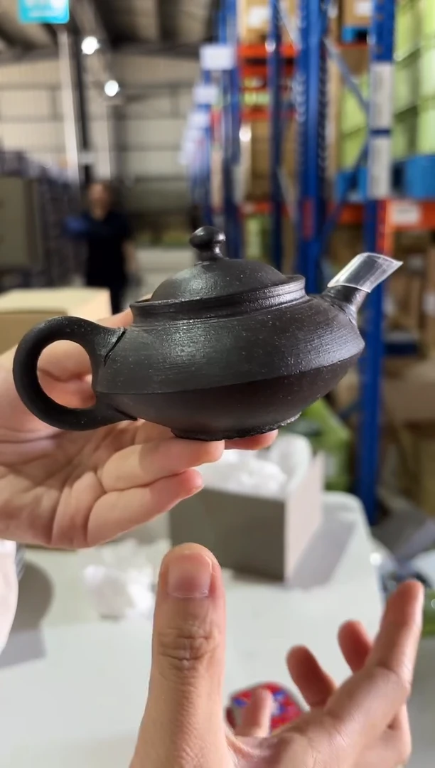 瓷益規作　南蛮梨皮後手茶注