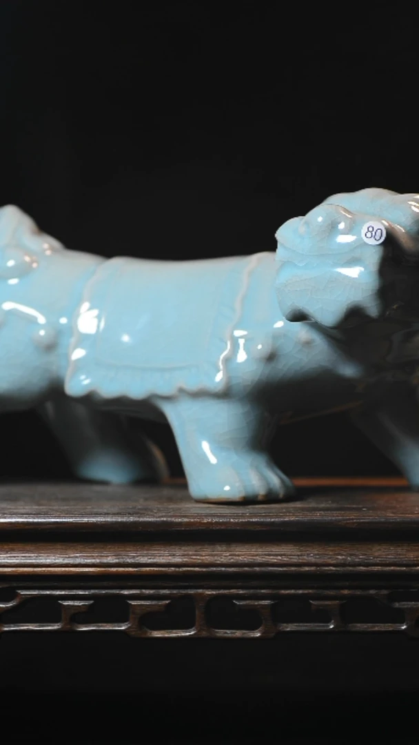 80号微瑕老虎清凉寺汝瓷