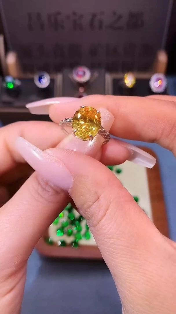 无925银大克拉重工精切高品质戒指