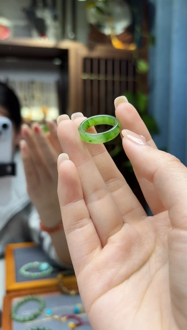 未镶嵌戒指和田玉和田玉指环16#XE