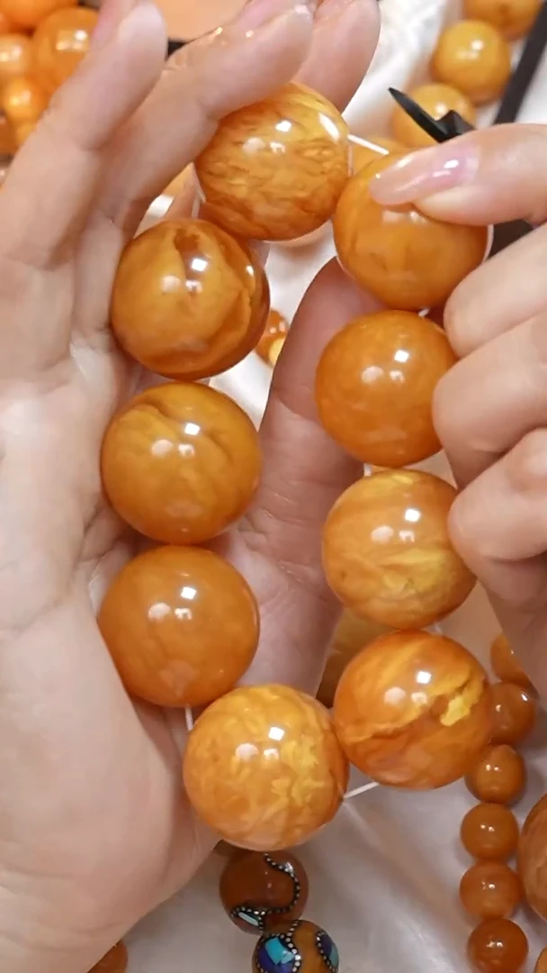 蜜蜡颈饰未镶嵌7616天然蜜蜡珠宝奇石云端妖孽全部保真