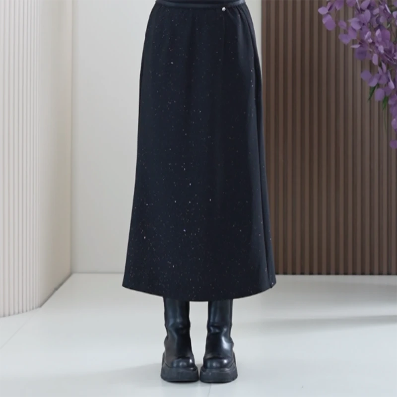 轻奢星空细闪半身裙高弹丝加大码鱼尾裙高级感韩系显瘦A字伞裙女