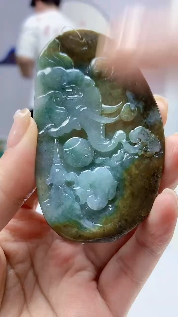 【闪购商品】定制翡翠未镶嵌4688ms-毛货127大象