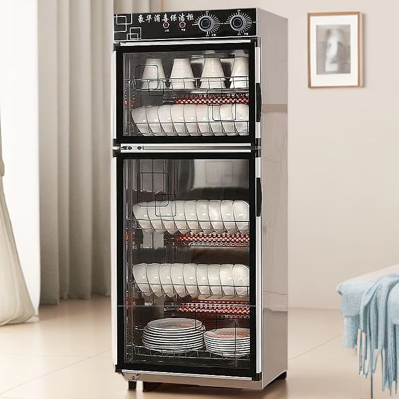 品牌消毒碗柜家用商用立式碗筷饭店餐具不锈钢双门大容量消毒柜