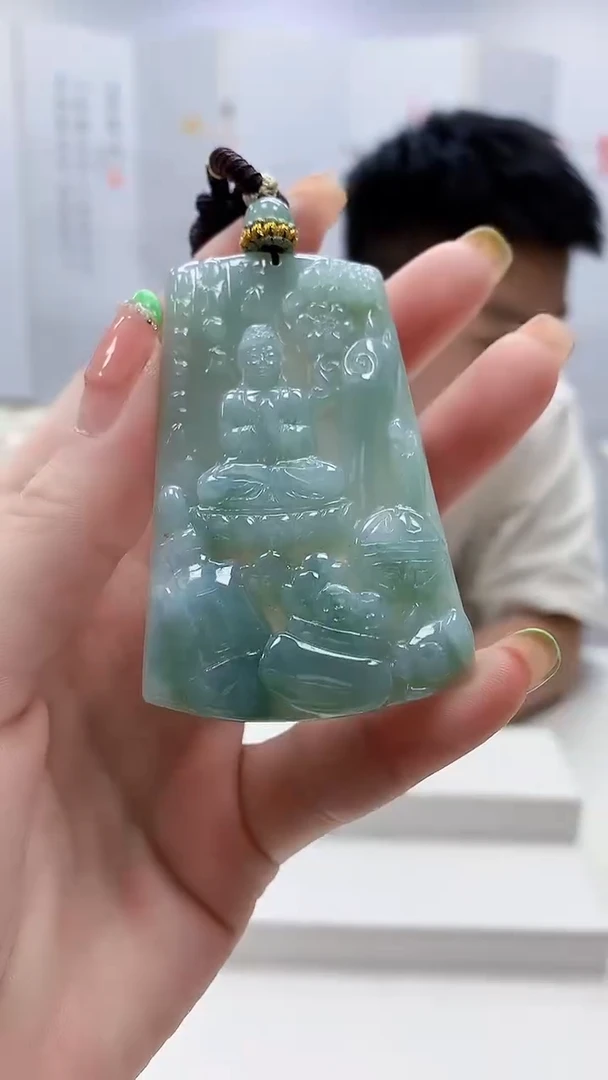 未镶嵌定制翡翠5028ry-毛货挂件142