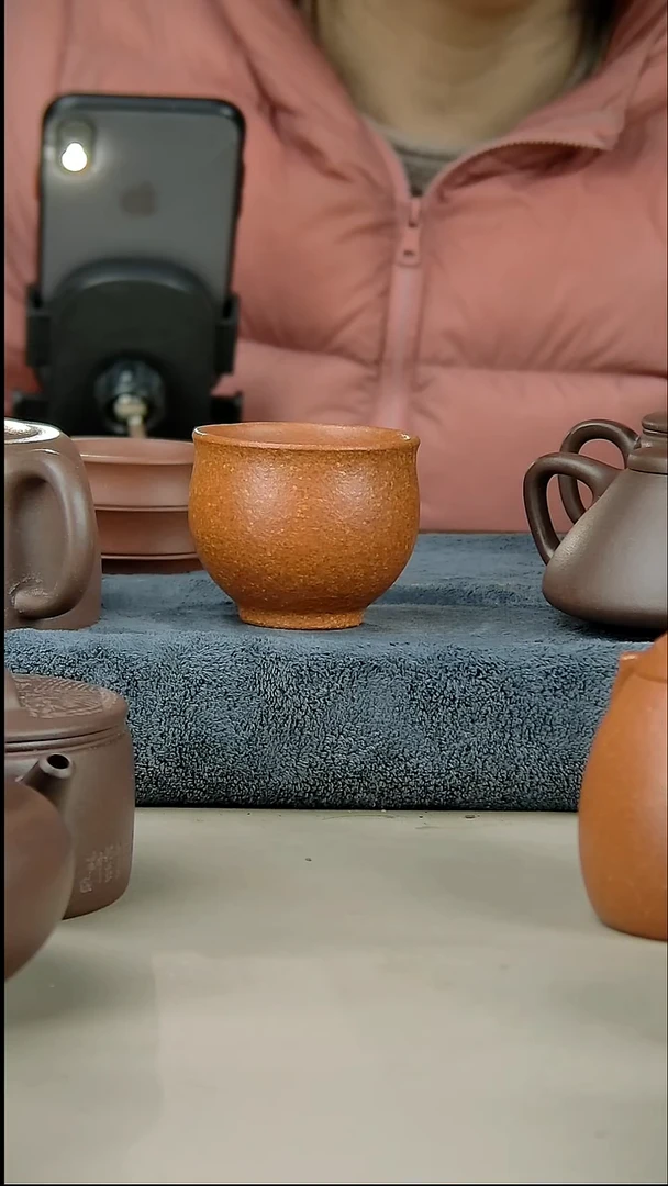 茶壶紫砂100红降坡杯子